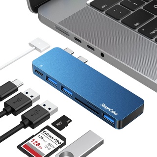 USB-C-Hub-Adapter für MacBook Pro 14/16 Zoll 2022, MacBook Pro-Adapter MultiportMac USB-C-Dongle mit Thunderbolt 3, USB3.0*3, SD/TF-Kartenleser, MacBook Pro-Zubehör für MacBook Pro Air 2022–2018