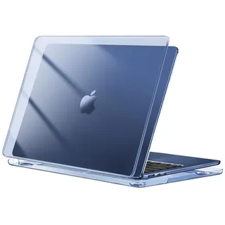 MOSISO Kompatibel mit MacBook Air 13 Zoll Hülle M4 M3 M2 2025 2024 2023 2022 A3240 A3113 A2681, Kunststoff Hartschale Schutzhülle Kompatibel für Mac Book Air 13,6 Zoll Hülle, Kristall Mitternacht