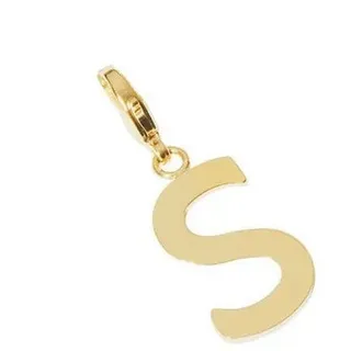 Cheeky Chain Munich Buchstabenanhänger Buchstabe F (one size, 1-tlg) goldfarben