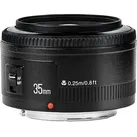 Yongnuo 35mm f/2 Canon EF (Canon EF, Vollformat, APS-C / DX), Objektiv, Schwarz