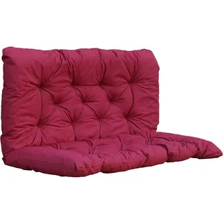 Chicreat Bankkissen mit Rückenteil 100 x 98 x 8 cm, Rot