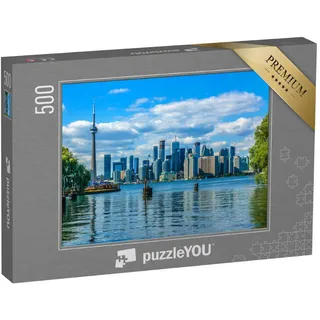 puzzleYOU: Puzzle 500 Teile „Die schöne Skyline von Toronto über dem See. Toronto, Ontario, Kanada“ – aus der Puzzle-Kollektion Toronto