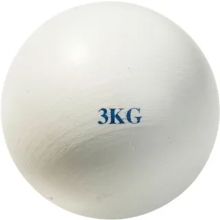 tanga sports® Stoßkugel, 3 kg - Weiß