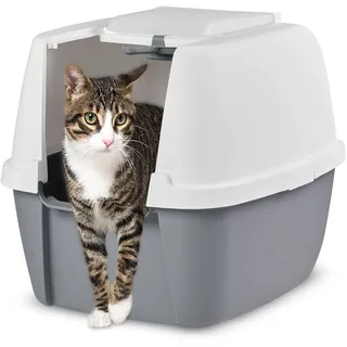 Iris Ohyama Katzentoilette CLH-17J XXL Weiß/Grau