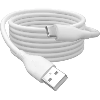 Digitus USB 2.0 USB-A Stecker, USB-C® Stecker 0.50 m Weiß Flexibel, hochflexibel, mit USB