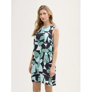TOM TAILOR Sommerkleid Kleid aus Viskose Kleid aus Viskose grün 36