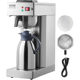 Vevor kommerzielle Filterkaffeemaschine 12 Tassen, mit Thermoskanne Büro Café
