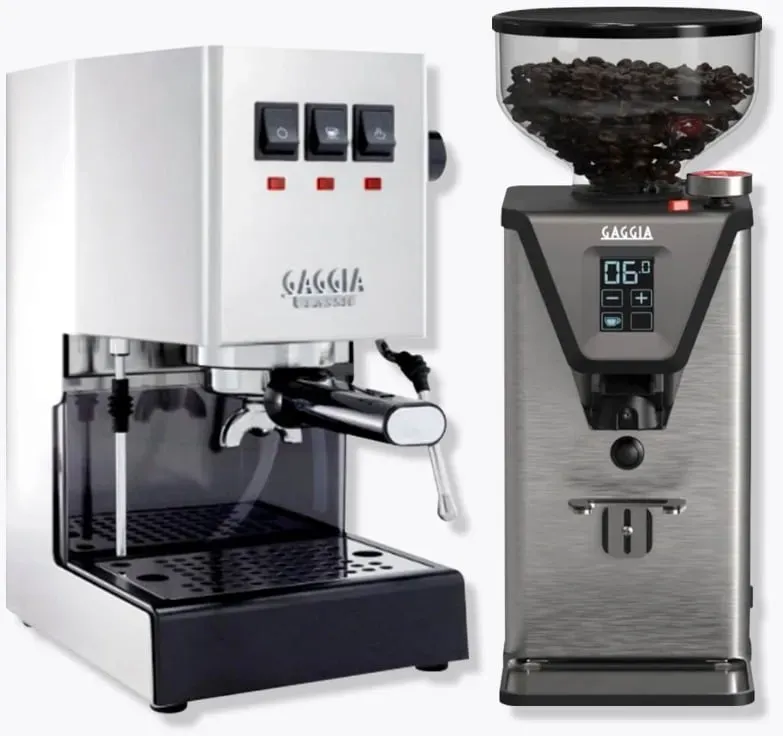 Classic Evo Pro E24 Edelstahl + Gaggia MDF 55 Mühle