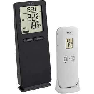 TFA 30.3071.01 schwarz LOGO 2.0 Funk-Thermometer