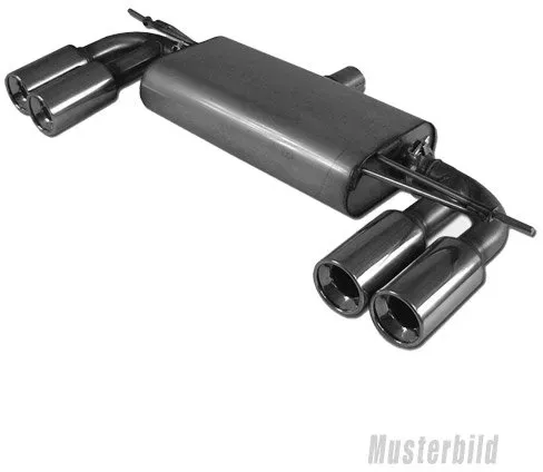 Fox Duplex Auspuff Sportauspuff Endschalldämpfer für BMW X3 2,5l 141kW 3,0l