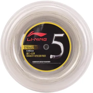 LI-NING AXJJ068-1 No.5 Badmintonstring 200m Weiß