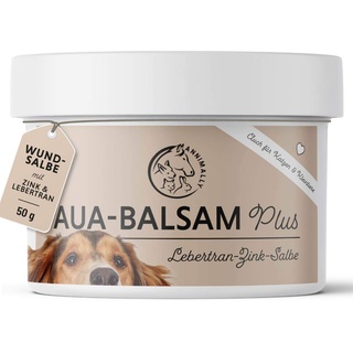 Hund Lebertran Zinksalbe 50g I Wundsalbe bei Verletzungen, Ekzem und Liegeschwielen - Balsam für Hunde, Katzen, Pferde & Kleintiere mit Zink, Lebertran und Ringelblumenöl