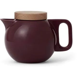 Viva Scandinavia Amelia Teekanne aus Porzellan, 0,75 l, Bordeaux