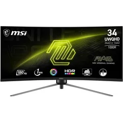 MSI MAG 345CQRDE (3440 x 1440 Pixel, 34"), Monitor, Schwarz