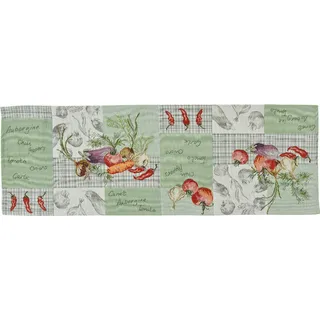 Soup of The Day Gobelin Tischwäsche bunt Motiv Gemüse (Tischläufer 32x96 cm)