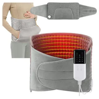 nastopee Elektrisches Heizkissen, Taille Beheiztes Kissen Mit LCD-Controller, 4 Timer-Einstellungen, Schnelles Aufheizen Ideal Für Rücken Bauch Schultern Bein