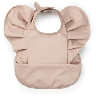 Elodie Details Baby Lätzchen mit Auffangschale - Abwaschbar - Skandinavisches Design - Wasserdicht - Powder Pink, Rosa