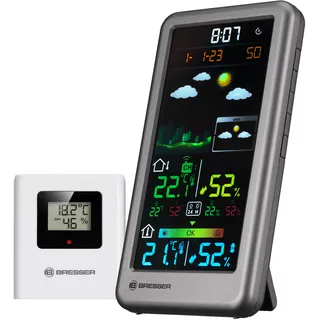 Bresser Funkwetterstation Neomeo V silber