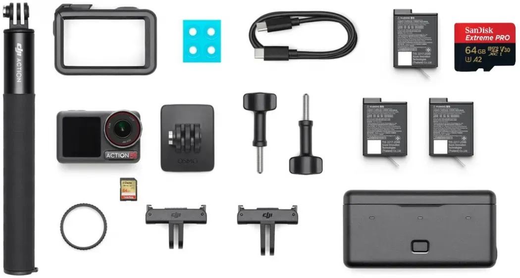 DJI Osmo Action 5 Pro Adventure Combo + SanDisk Extreme Pro 64GB 200MB| Dealpreis | -10,00€ Sofortrabatt 389,00€ Effektivpreis