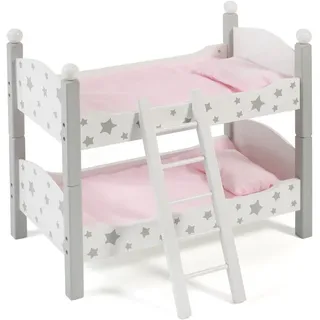 Bayer Chic 2000 CHIC2000 Puppenbett »Stars Grau«, auch als zwei Einzelbetten verwendbar, grau