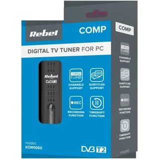 REBEL comp Tuner dvb-t2,dvb-c,dvb-t H.265 HEVC usb