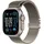GPS + Cellular 49 mm Titangehäuse natur, Milanaise Armband natur L