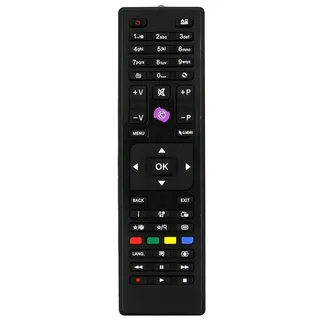 Ersatz Fernbedienung für Dual TV / LE24H125P3DW / DLE39F182P3CV2 Fernseher Remote Control - Schwarz