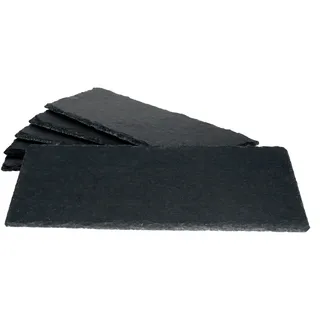 Mambocat 6er Set Schieferplatte 11x30cm Schwarz - 23464632