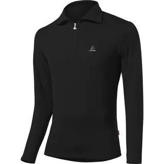 Löffler Herren Pulli Transtex Zip-Rolli Basic Cf, schwarz, 48