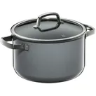 Fusiontec Mineral Kasserolle 24 cm hoch Platinum - 640 cl Grau Rund Inox Wmf 33x21 cm