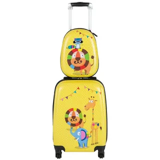 Costway Kinderkoffer Koffer-Set 2-tlg. gelb