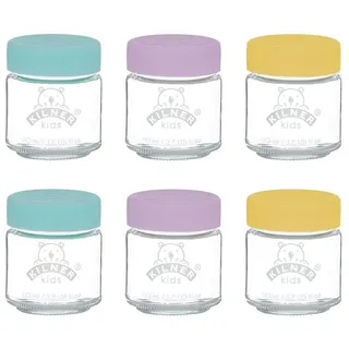 Kilner Babygläser mit Silikonverschluss, 6 x 110 ml
