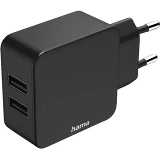 Hama Ladegerät 2-fach USB 12 Watt