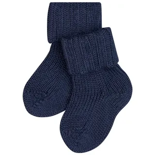 FALKE Socken Flausch (1-Paar) aus klimaregulierender Merinowolle blau 74-80