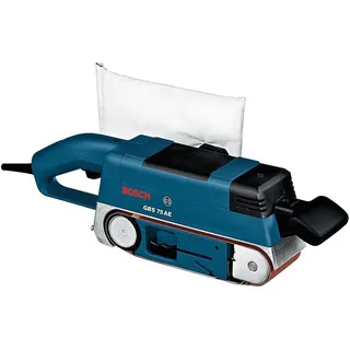 Bosch GBS 75 AE Bandschleifer 710 Watt, inkl. Gewebeschleifband, Staubsack, Grafitplatte)