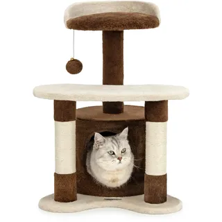 LIONTO Kratzbaum 65 cm braun/beige