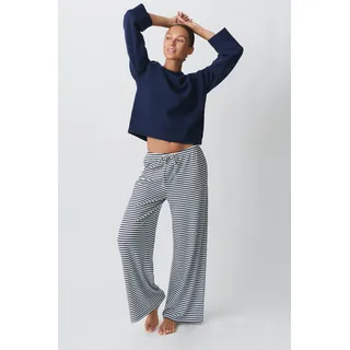 Striped soft trousers