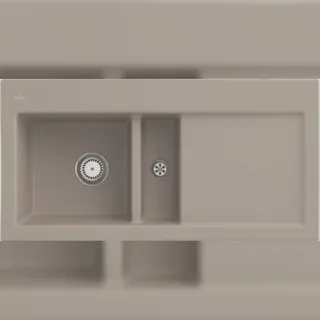 V&B Spüle Subway 60 li, m Abl.garn, Hand., Alm. CeramicPlus