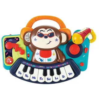 Moni Kinder-Keyboard DJ Monkey 3137 Melodien, bunt