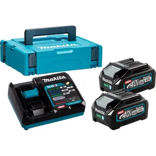 2 x 4,0 Ah + DC40RA Ladegerät + Makpac 191J97-1