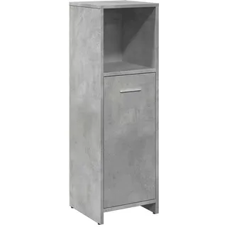 vidaXL Badezimmerschrank Betongrau 30x30x95 cm Holzwerkstoff