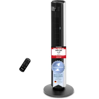 Levoit - DC Motor großer Turmventilator - sehr leise Ventilator - Fan mit Fernbedienung Kühlung - 90° Oszillierender Tower Fan - 7,9m/s Geschwindigkeit - Standventilator 4 Modi/12 Stufen/12 Std Timer