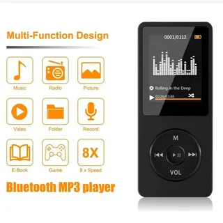 Bluetooth-kompatibler MP3-Musikplayer Tragbarer MP4-FM-Radio Externer ultradünner Schüler-MP3-Aufnahmestift