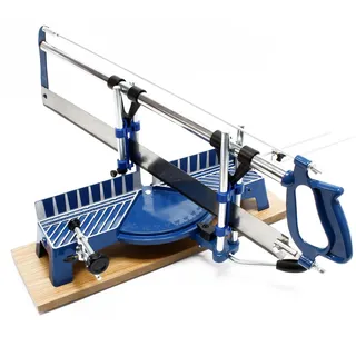 Wiltec Gehrungssäge 600 mm, -45° bis +45°, Schnittbreite 110 mm/160 mm, Schnitthöhe 120 mm, Handsäge für die Holzbearbeitung, Kappsäge Winkelsäge